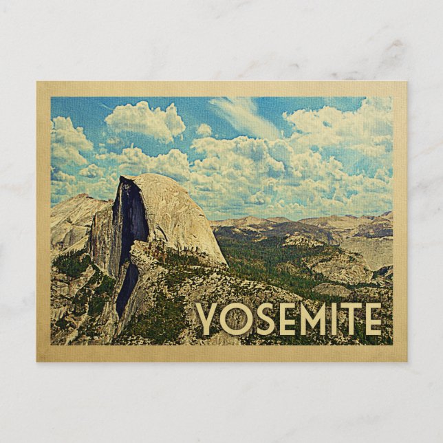 Yosemite Vintage resor Vykort (Framsida)
