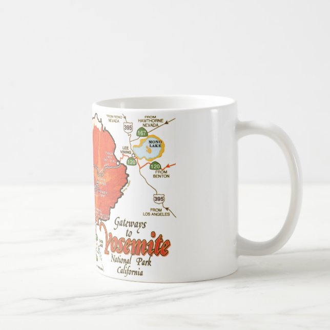 Yosemite Vintagekartemugg Kaffemugg (Höger)