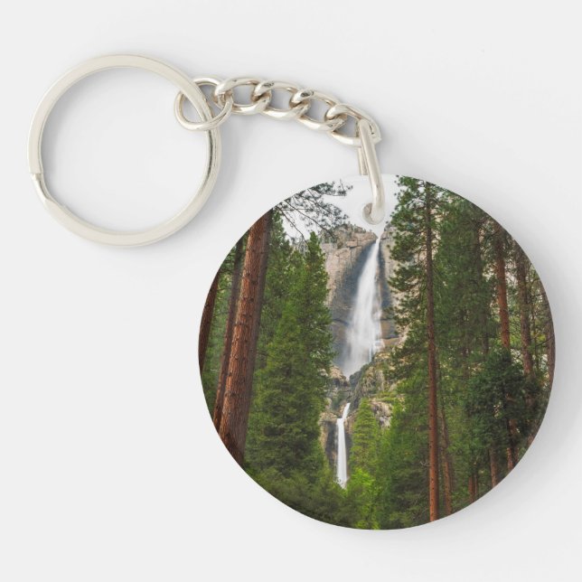 Yosemitefallen genom skogen (Framsidan)