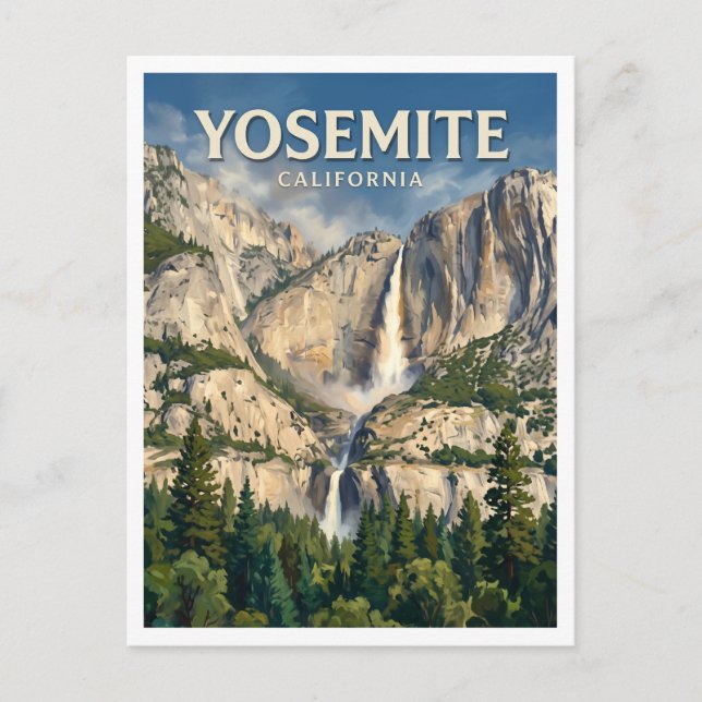 Yosemitefallen Vykort (Framsida)