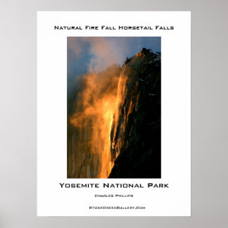 Yosemitets naturbrasfall poster
