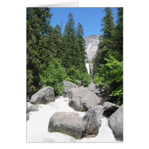 Yosemitfloden sten hälsningskort