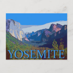 Yosemitvy med text vykort