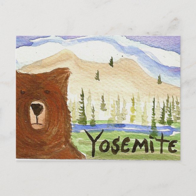 yosemitvykort vykort (Framsida)