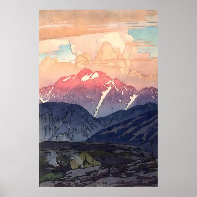Yoshida Hiroshi Morning on Mt. Tsurugi Poster (Framsidan)