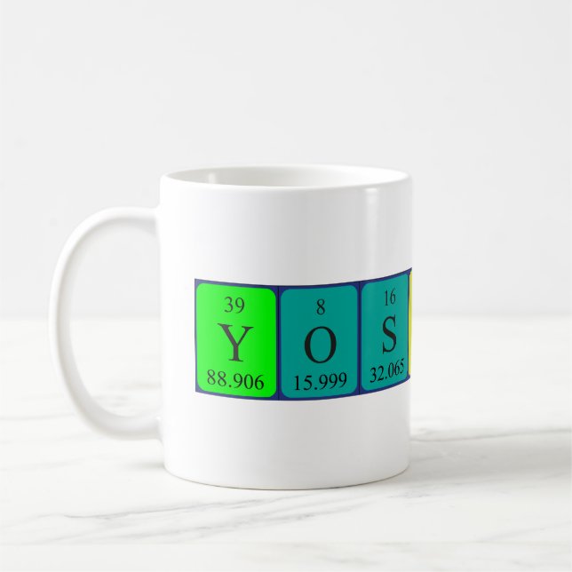 Yoshiko periodiskt bord namn mugg (Vänster)