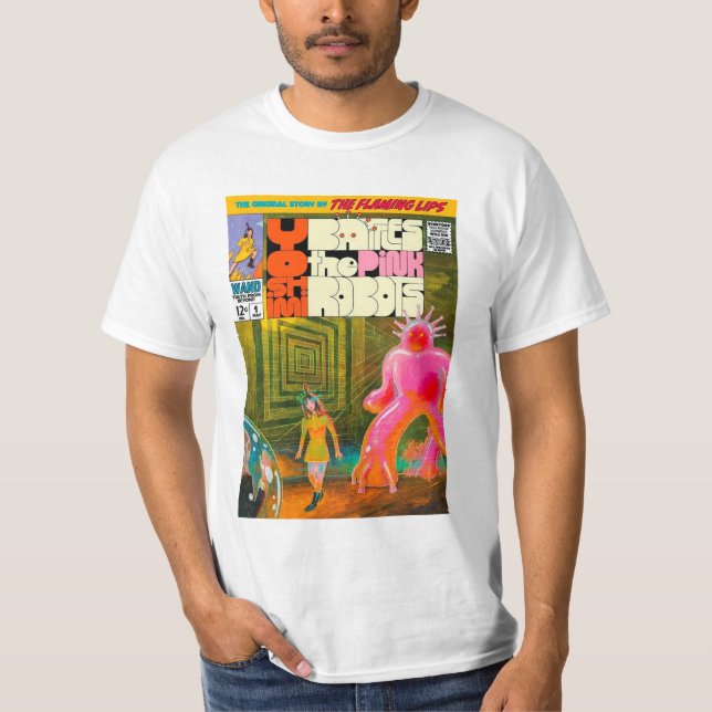 Yoshimi Battles the Pink Robots T Shirt (Framsida)