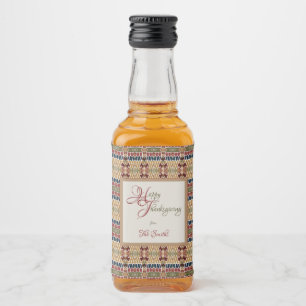 Yoskolo Thanksgiving Spritflaskor Etikett