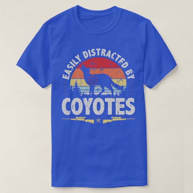 Yote Hunting Vintage Coyote Hunter T Shirt (Design framsida)