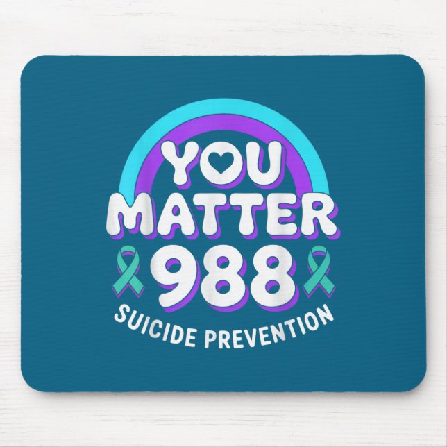 You 988 Suicide Prevention Awareness Rainbow Ribbo Musmatta (Framsidan)