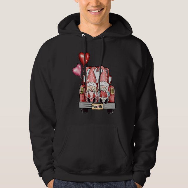 You and Me Gnomes Matching Valentine's Day Couples Hoodie (Framsida)