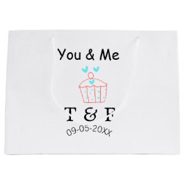 You and me love cup cake red valentine's day name 