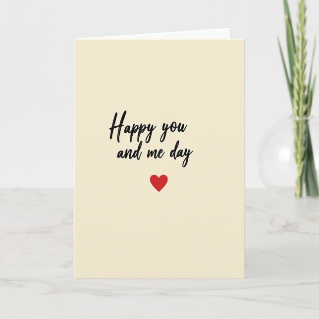 You And Me Love-kort Kort (Framsida)