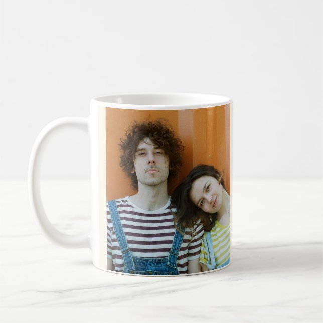 You and me perfect match valentines Photo Kaffemugg (Vänster)