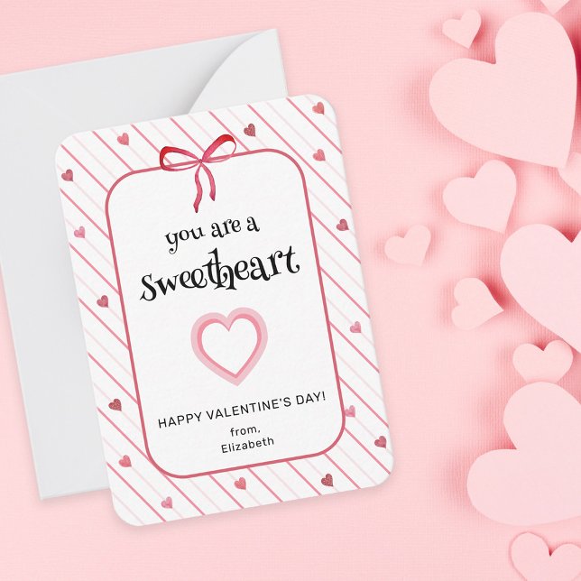 You Are A Sweetheart Classroom Valentine Anteckningskort (Skapare uppladdad)