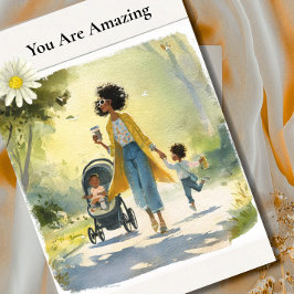 You Are Amazing - African American Mother's Day Kort