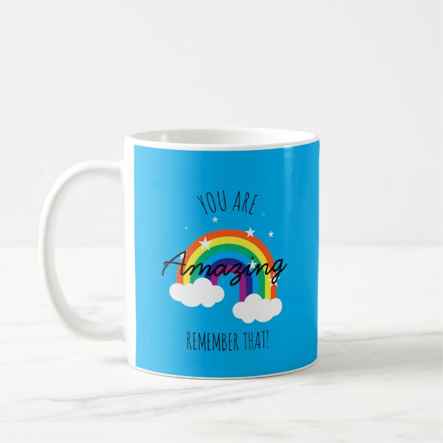 You Are Amazing - Baby Blue Mug Kaffemugg (Vänster)