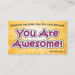 You Are Awesome Cards - Tacksamhetskort