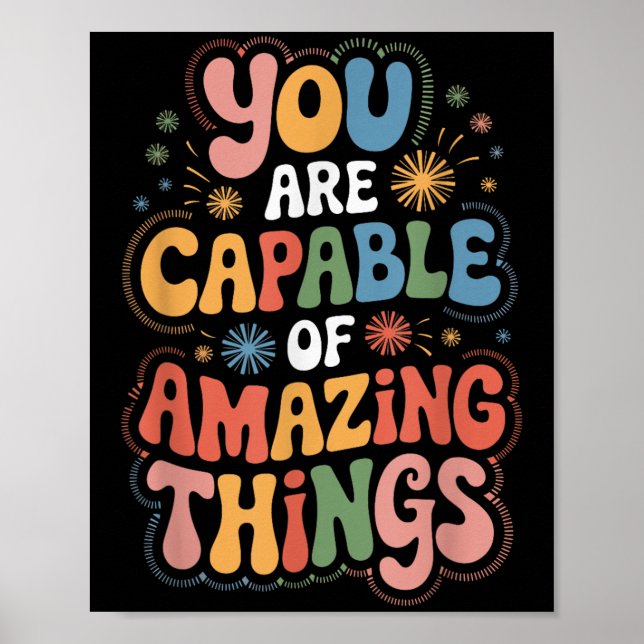 You Are Capable Of Amazing Things  Poster (Framsidan)