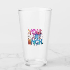 You Are Enough” Inspirational Drinking Glass Glaskopp