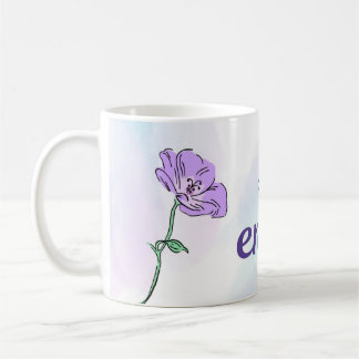 You Are Enough Mug | Minimal Purple Design Kaffemugg