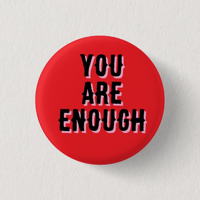 you are enough red, mental health  knapp (Framsida)