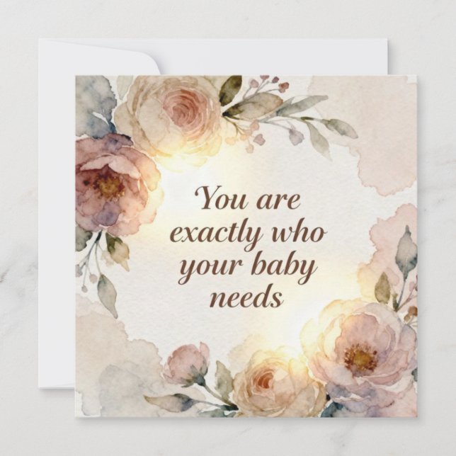 You are exactly who your baby needs (Framsida)