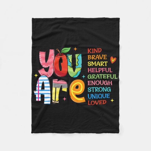 You Are Kind Brave Smart Shirt  Fleecefilt (Framsidan)