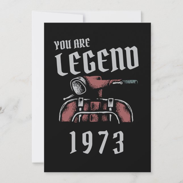 You Are Legend Gammal vespa Inbjudningar (Framsida)
