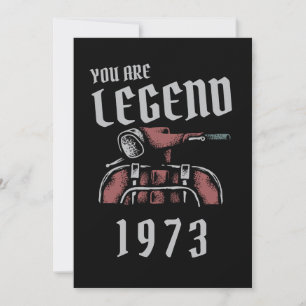 You Are Legend Gammal vespa Inbjudningar