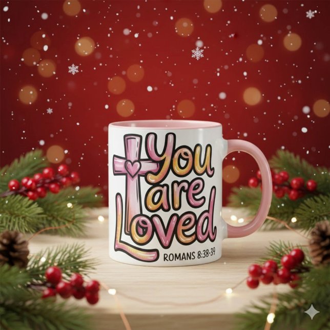 You Are Loved Christian 11 oz Coffee Mug Mugg (Skapare uppladdad)