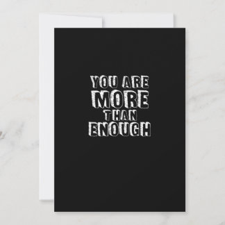 You Are More Than Enough Faith Based Self Love Des Julkort
