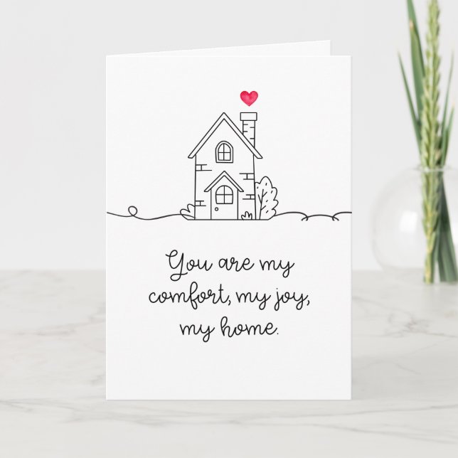 You Are My Home Folded Kort (Framsida)