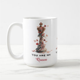 You Are My Queen Chess Valentine's Day Kaffemugg