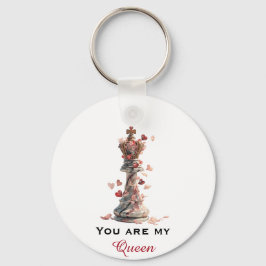 You Are My Queen Chess Valentine's Day Nyckelring