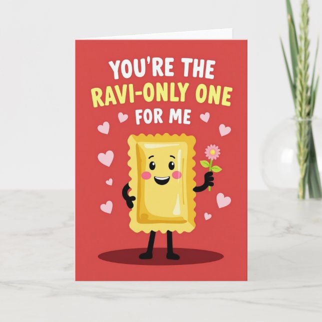 You Are My Ravioli Only Card Kort (Framsida)