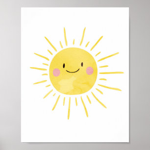 You Are My Sunshine Förlossningspresent Barnrumstr Poster