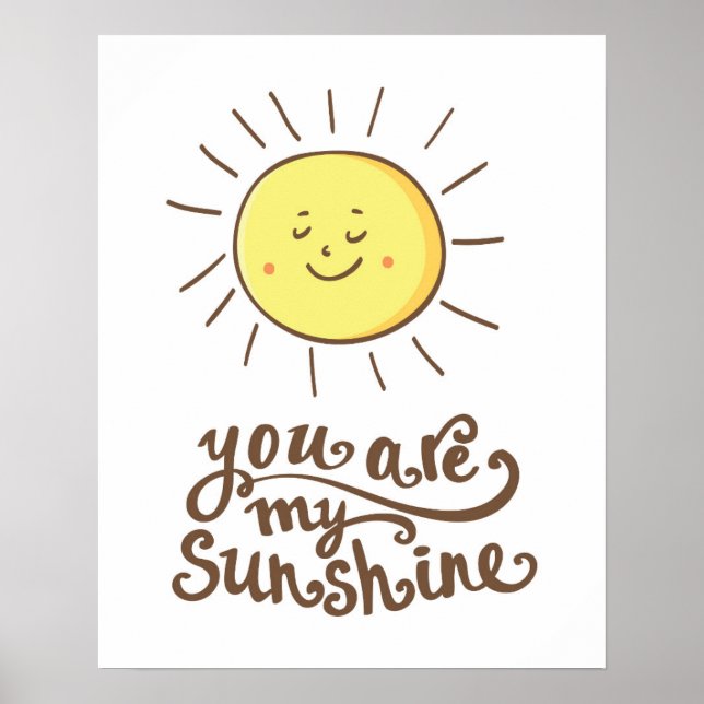 You Are My Sunshine Poster (Framsidan)