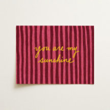 You Are My Sunshine Print Randiga Nursery Konsten