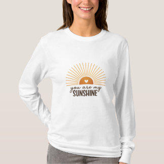 You Are My Sunshine Sunburst Design | Modern Boho T Shirt