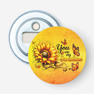 You Are My Sunshine Sunflower Flasköppnare