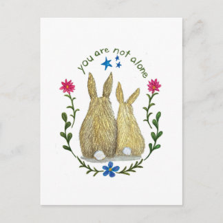 You Are Not Alone Postcard Helg Vykort