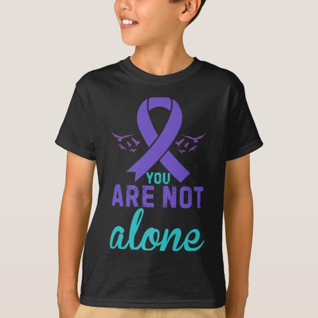 You Are Not Alone Premium  T Shirt (Framsida)