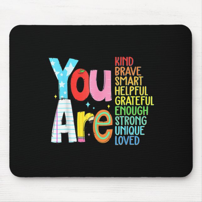 You Are Smart Brave Strong Kind Loved Motivation T Musmatta (Framsidan)