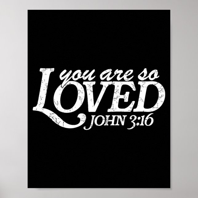 You Are So Loved Christian Verse Valentine's Day B Poster (Framsidan)