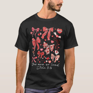You Are So Loved John 316 Christian Coquette Pink T Shirt