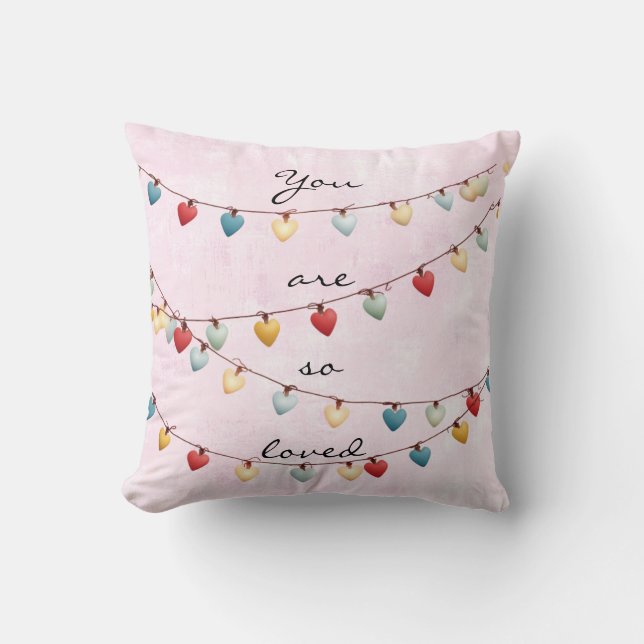 You Are So Loved Throw Pillow Kudde (Framsida)