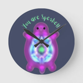 You Are Speshell Turtle Personalized Gift Rund Klocka