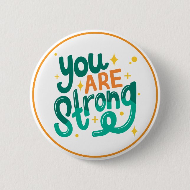You Are Strong Encouragement Affirmation Knapp (Framsida)