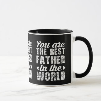 You Are The Best Father In The World Vintage Typog Mugg